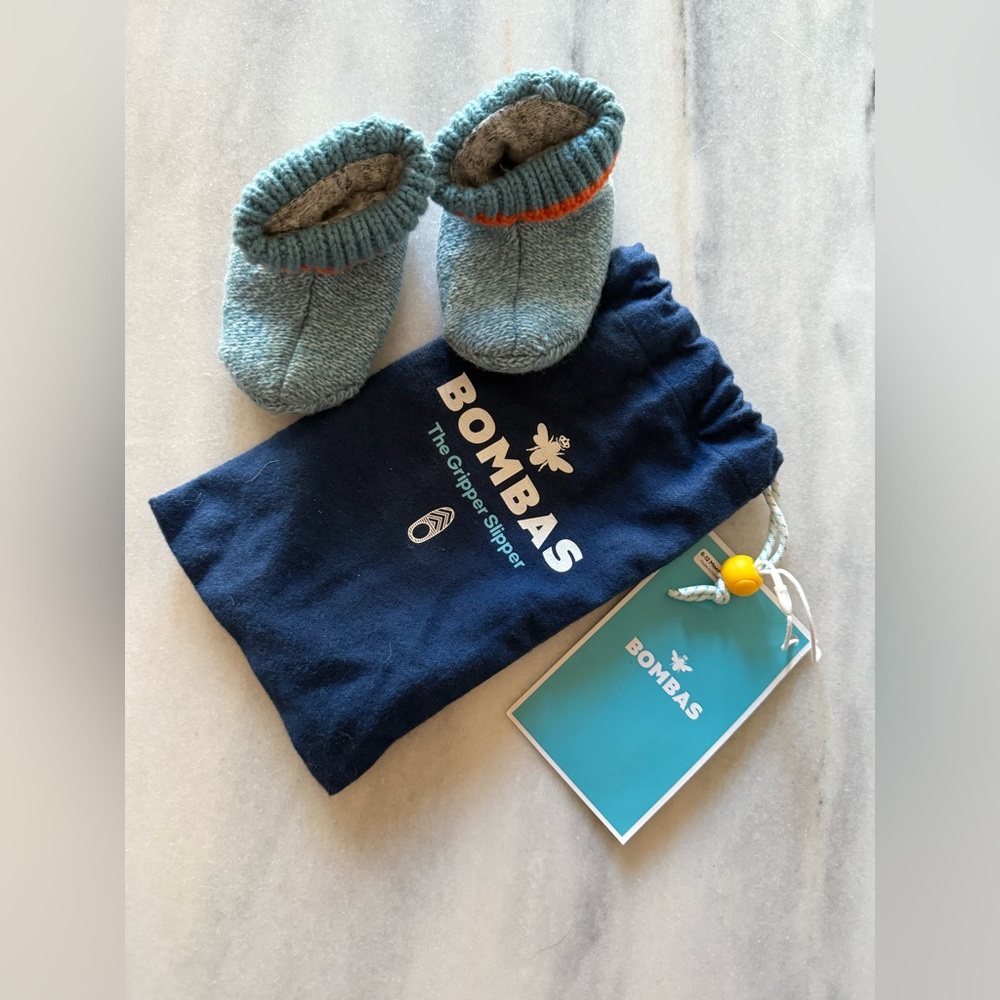 Bombas Gripper Slippers Size 6-12 months